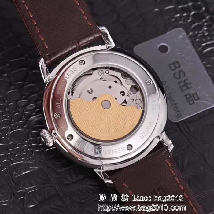LONGINES浪琴 簡約時尚 三針機械男士腕表 WSS1290